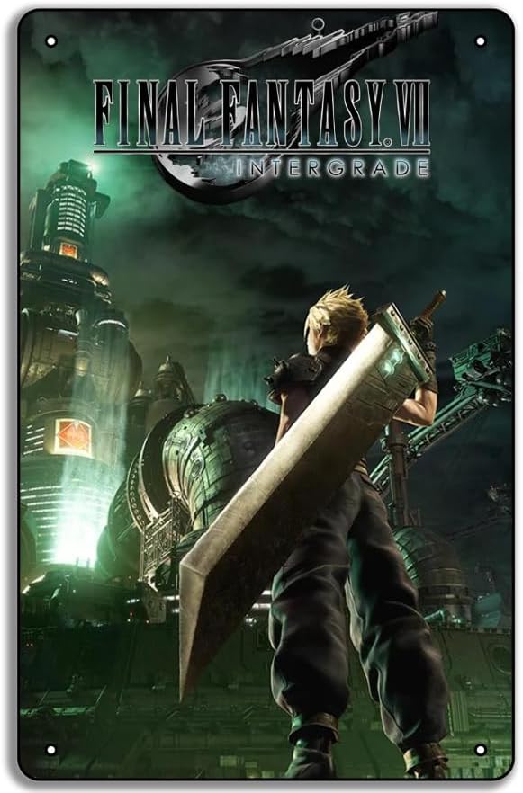 Home Decor Game - Final Fantasy VII Game Poster Metalen