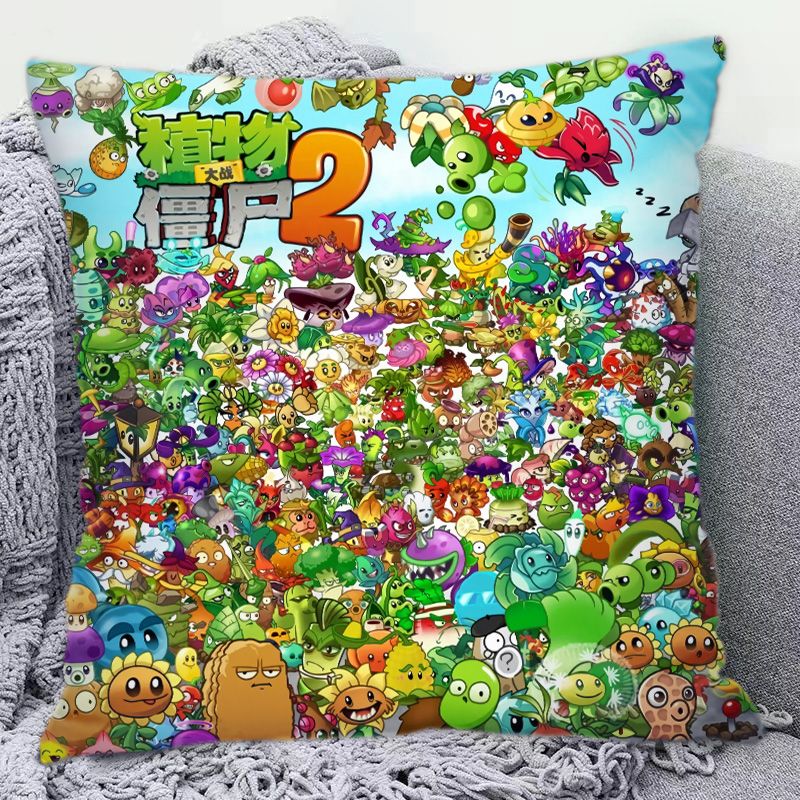 Home Decor Sofa - Plants Vs. Zombies schattig cartoon dubbelzijdig