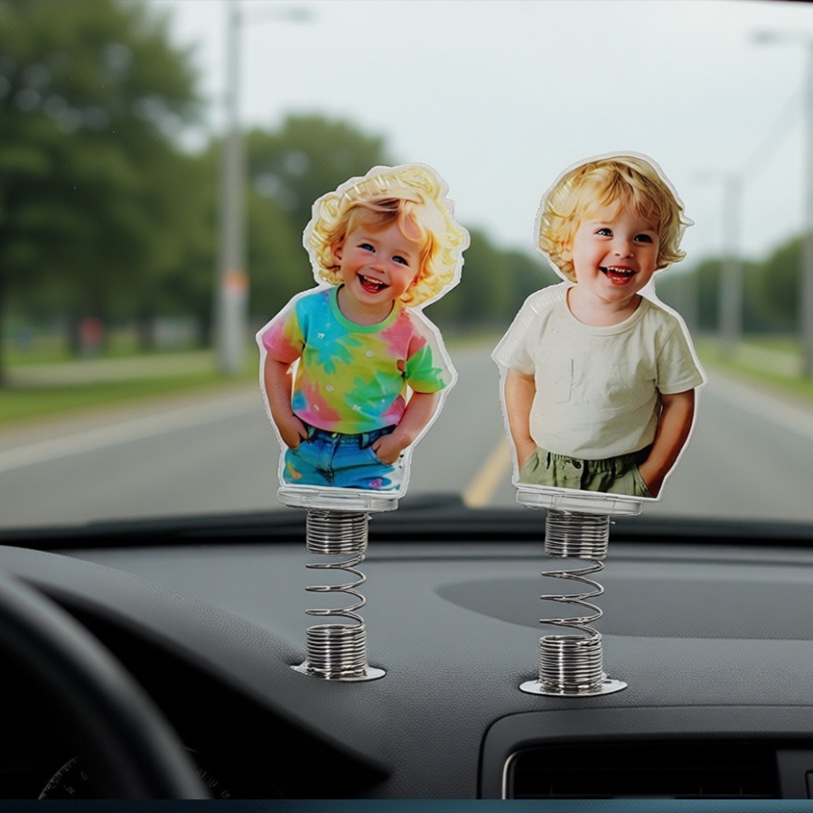 Home Decor Product - Gepersonaliseerd acryl foto-ornament | Auto-schommel/fixe decoratie
