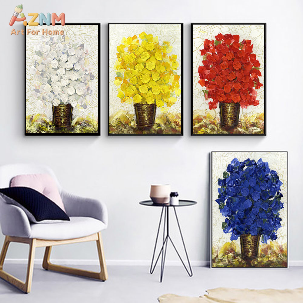 Home Decor Color Palettes - AZNM Dikke textuur paletmes kleurrijke hortensia
