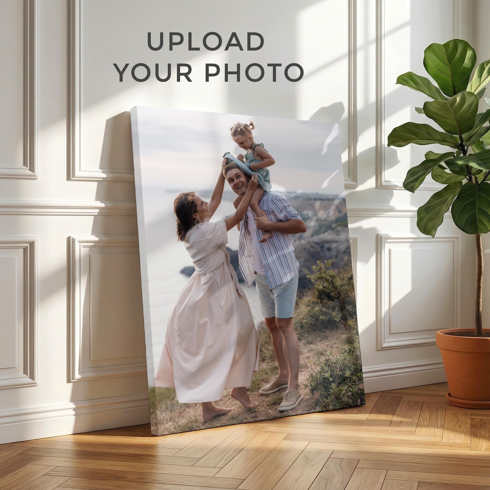 Home Decor Product - Gepersonaliseerd fotocanvas, op maat gemaakte familie-wanddecoratie,
