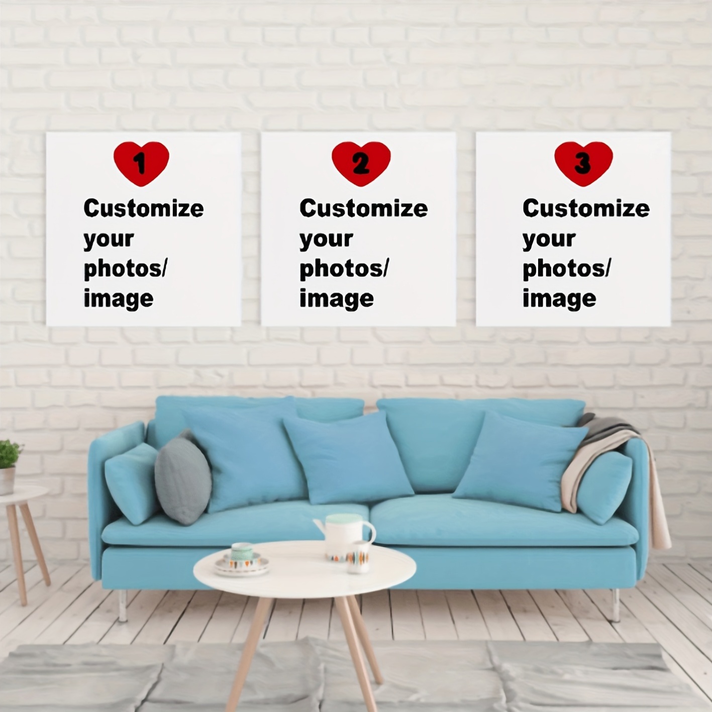 Home Decor Furniture - 3 stks/set Custom Vierkante Canvas Poster