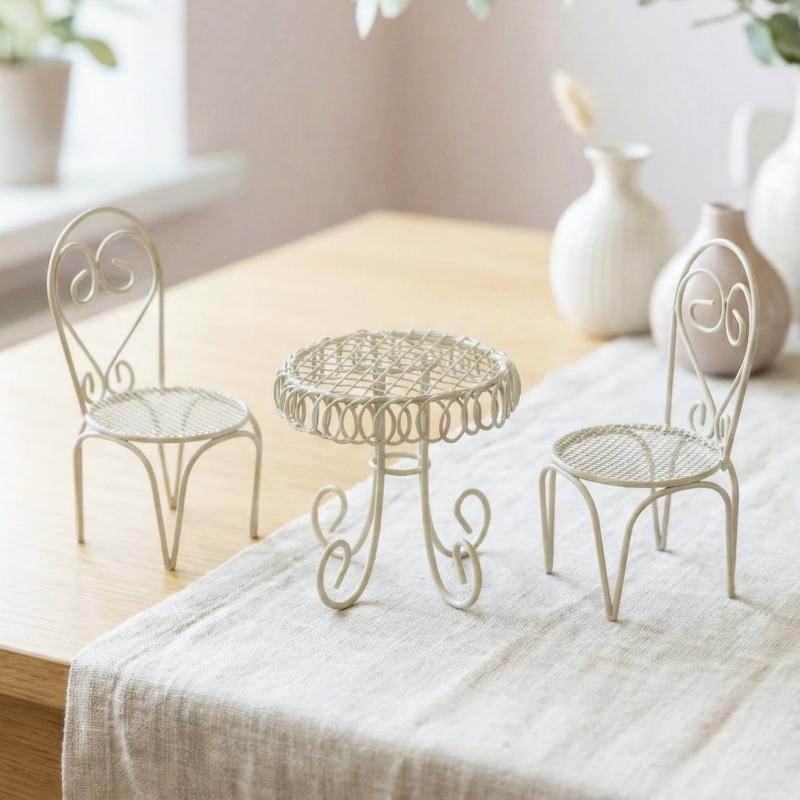 Home Decor Furniture - 1/3 stuks poppenhuis tuin display ornament