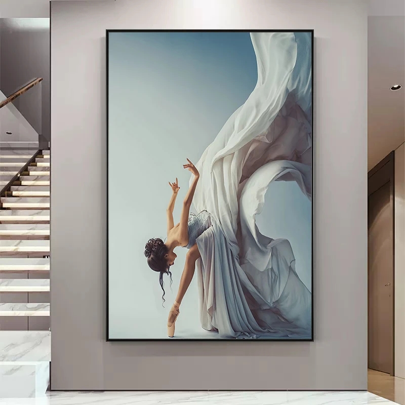 Home Decor Niche - Modern Ballet Dansend Meisje Canvas Schilderij