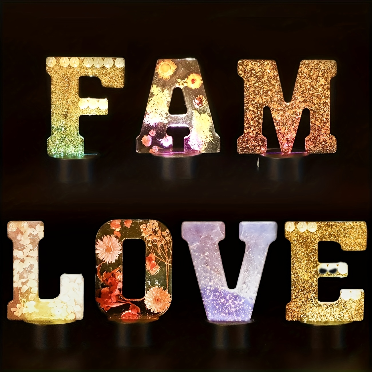 Home Decor Handicraft - 7-inch grote letterharsmal, 3D-harsmal voor hoofdletters,