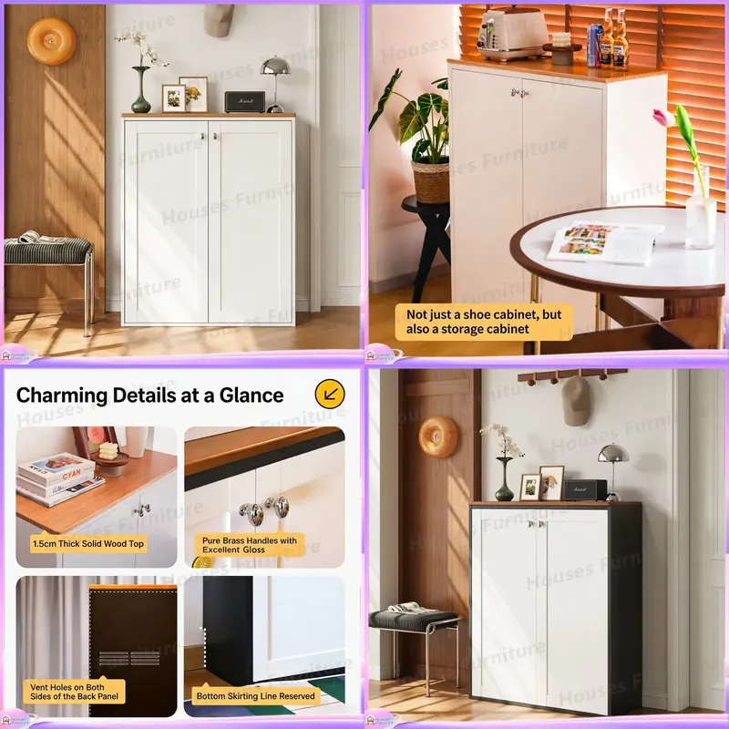 Home Decor Furniture - Moderne schoenenkast met verstelbare planken, multifunctioneel