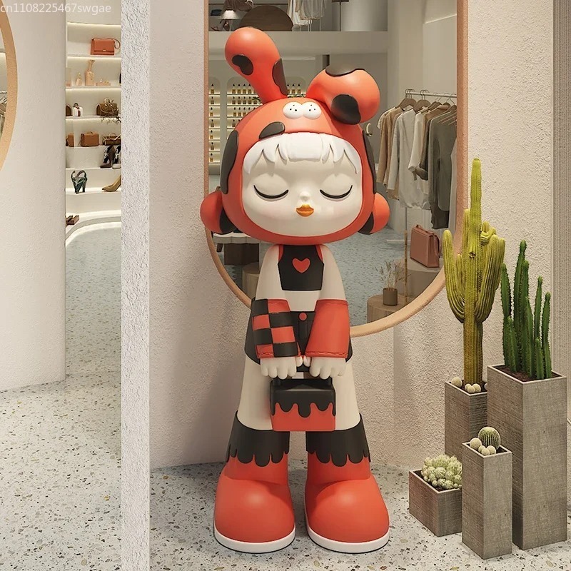 Kunst Cartoon Meisjesbeeldje B - Home Decor Resin recensie en prijs