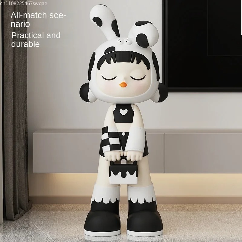 Kunst Cartoon Meisjesbeeldje B - Home Decor Resin recensie en prijs