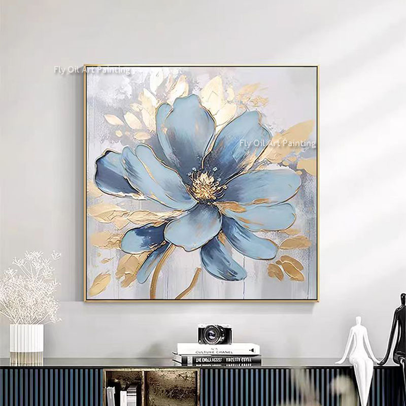 Dikke impasto handgeschilderde - Home Decor Color Palettes recensie en prijs