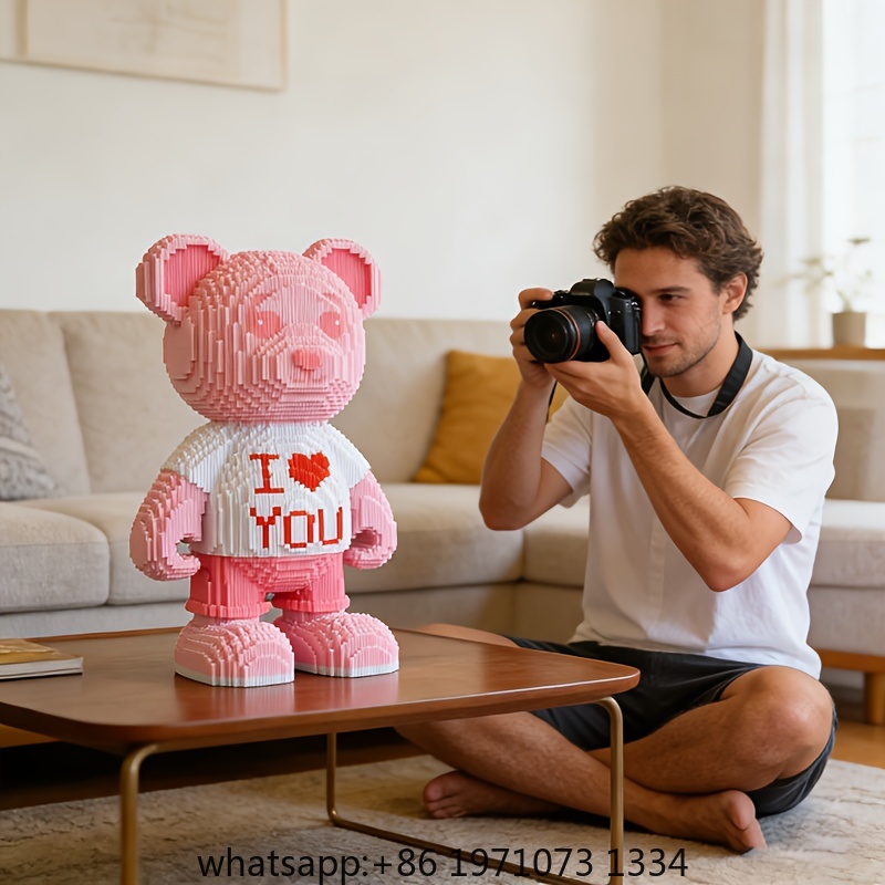 Roze Hartbeer 3D Puzzle Micro  - Home Decor Handicraft recensie en prijs
