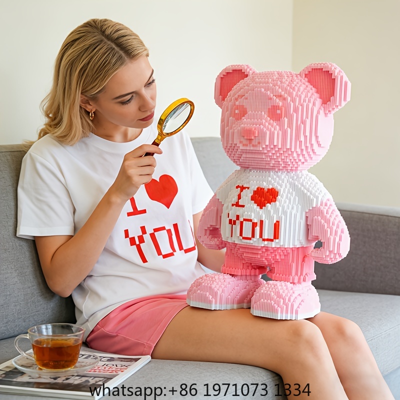 Roze Hartbeer 3D Puzzle Micro  - Home Decor Handicraft recensie en prijs