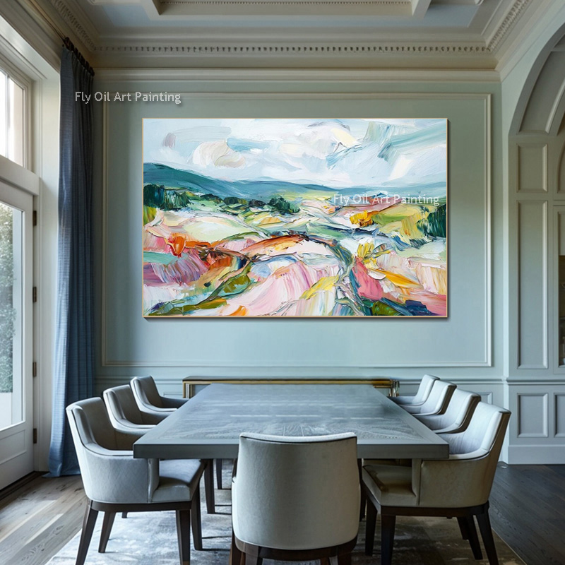 Met de hand geschilderd landsc - Home Decor Color Palettes recensie en prijs