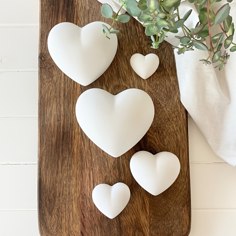 5 stuks hartvormige gipskaars  - Home Decor Handicraft recensie en prijs