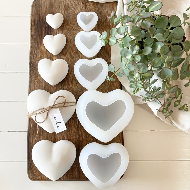 5 stuks hartvormige gipskaars  - Home Decor Handicraft recensie en prijs