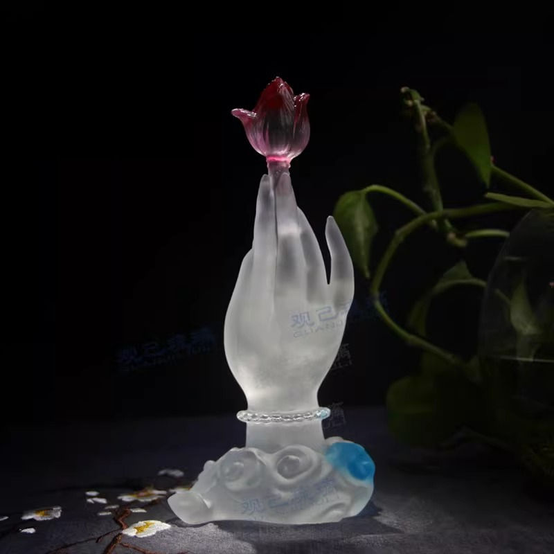 Cz geglazuurd lotusornament me - Home Decor Handicraft recensie en prijs