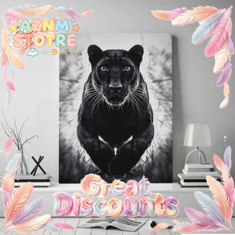 Zwarte Panter Wild Springende  - Home Decor Free Images recensie en prijs