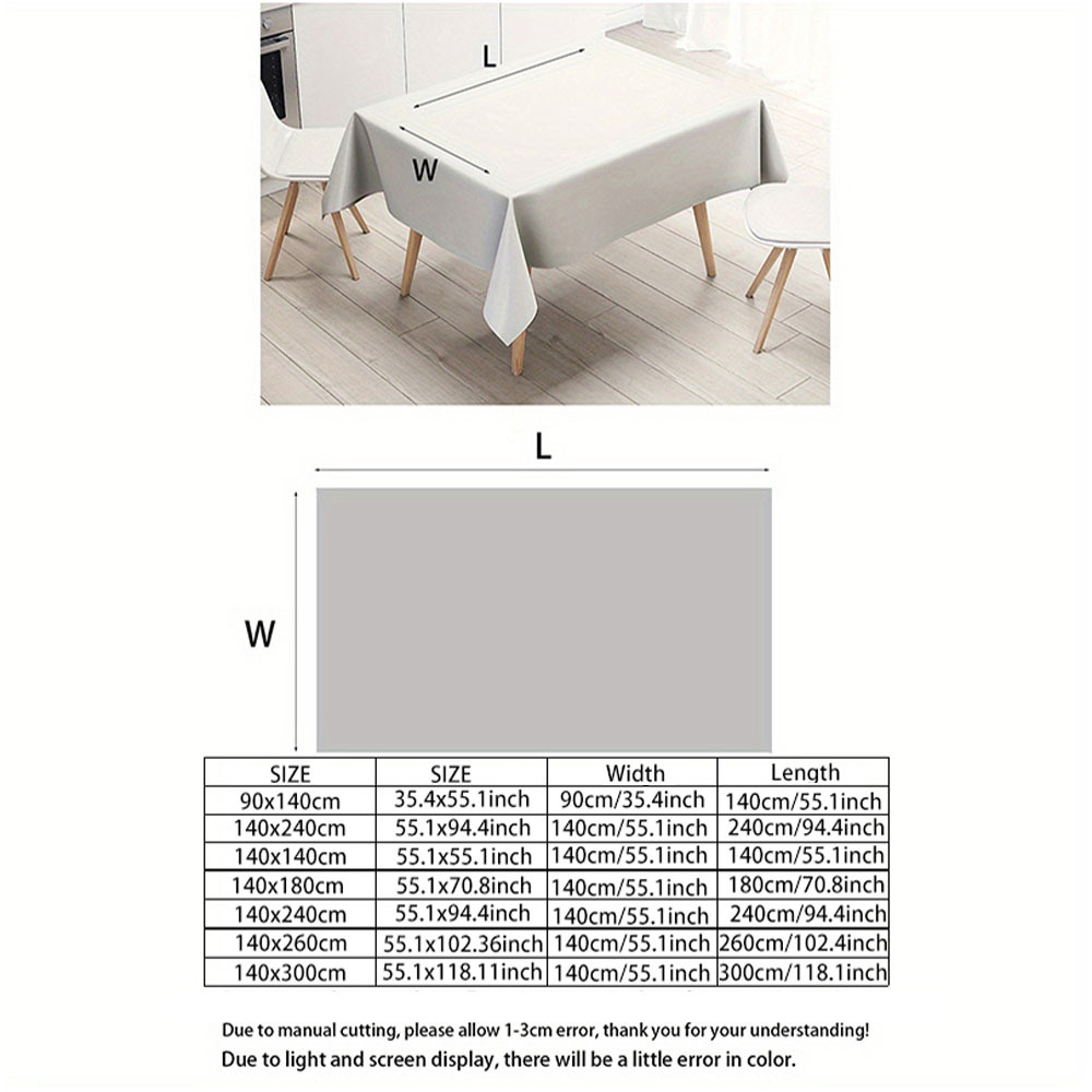 1 stuk, 2D plat bedrukt tafelk - Home Decor Color Palettes recensie en prijs