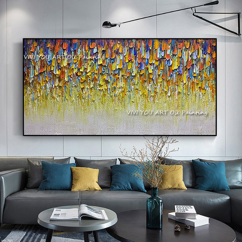 De abstracte handgemaakte kleu - Home Decor Color Palettes recensie en prijs