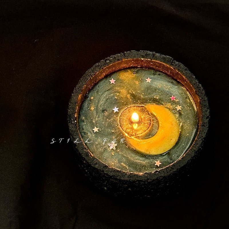 Smeltende Maan Geurende Kaars  - Home Decor Aesthetic recensie en prijs