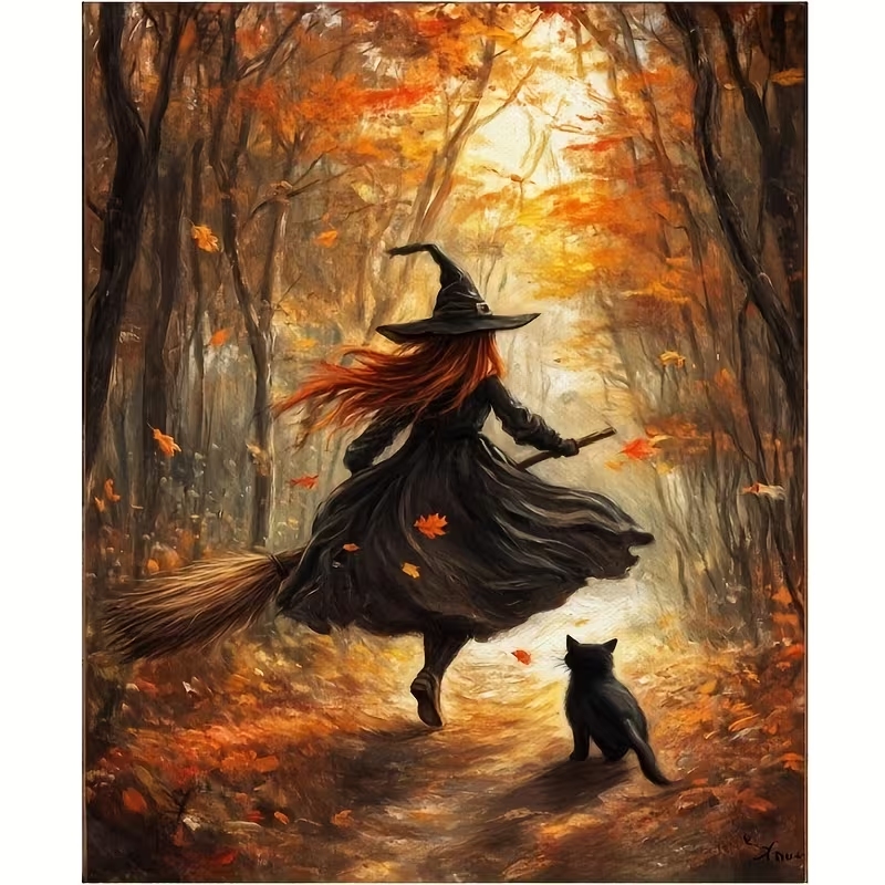 Retro Halloween Herfst Heks Op - Home Decor Aesthetic recensie en prijs