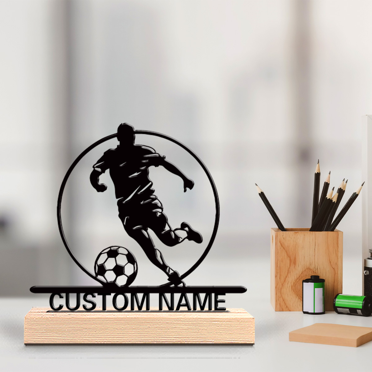 Aangepaste voetbalspeler metal - Home Decor Furniture recensie en prijs