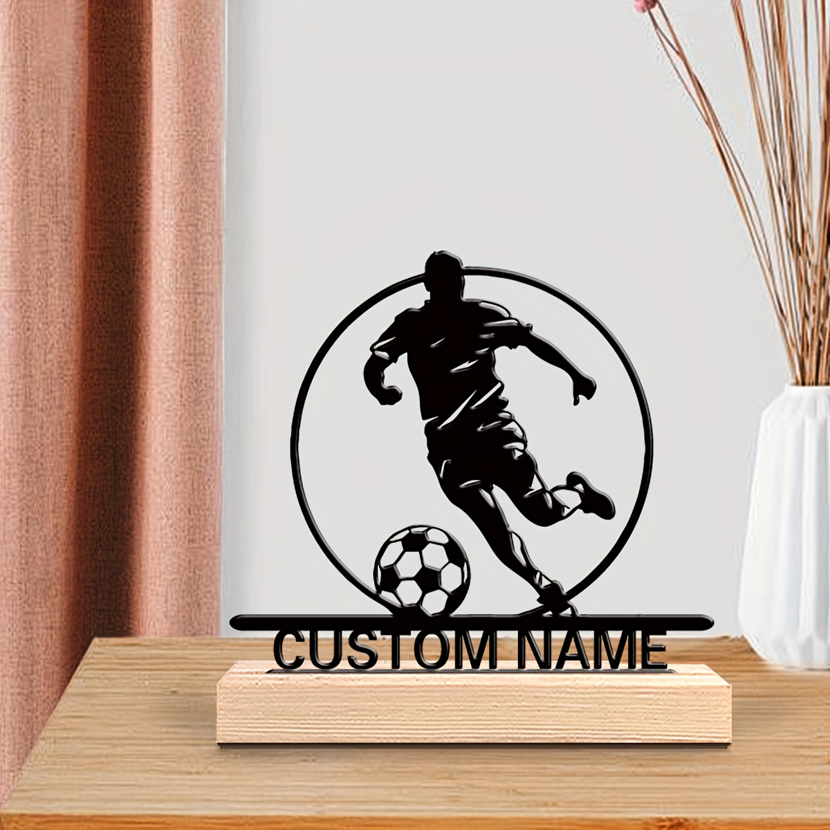 Aangepaste voetbalspeler metal - Home Decor Furniture recensie en prijs