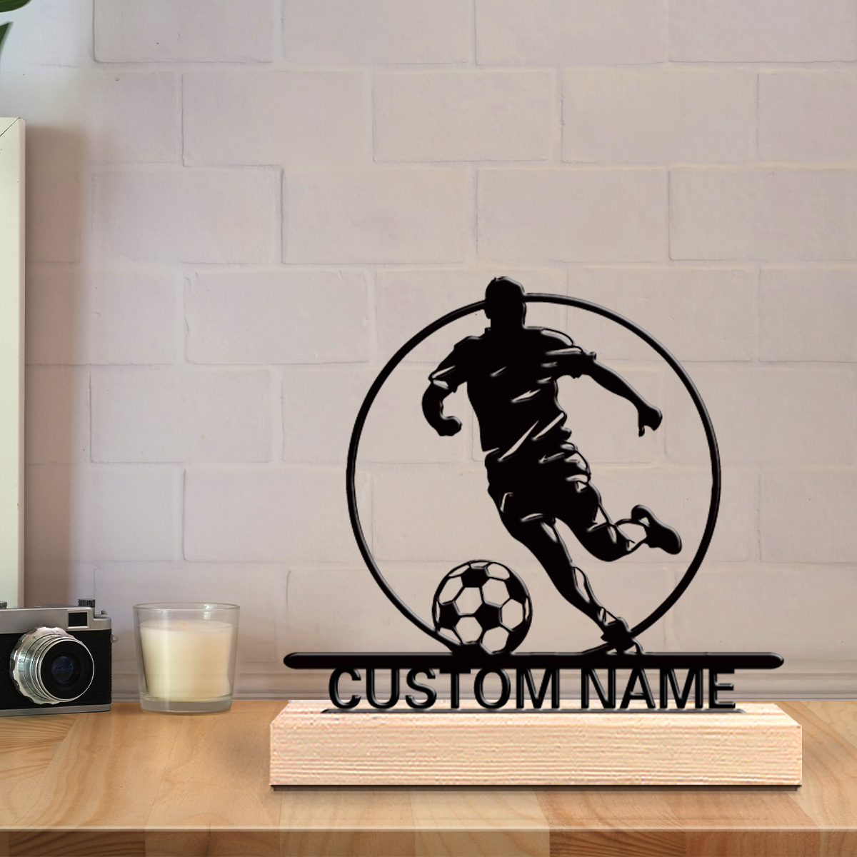 Aangepaste voetbalspeler metal - Home Decor Furniture recensie en prijs
