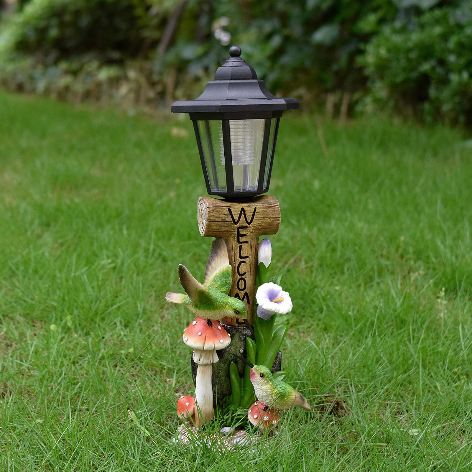 Solar Garden Lights Statue Aut - Home Decor Resin recensie en prijs