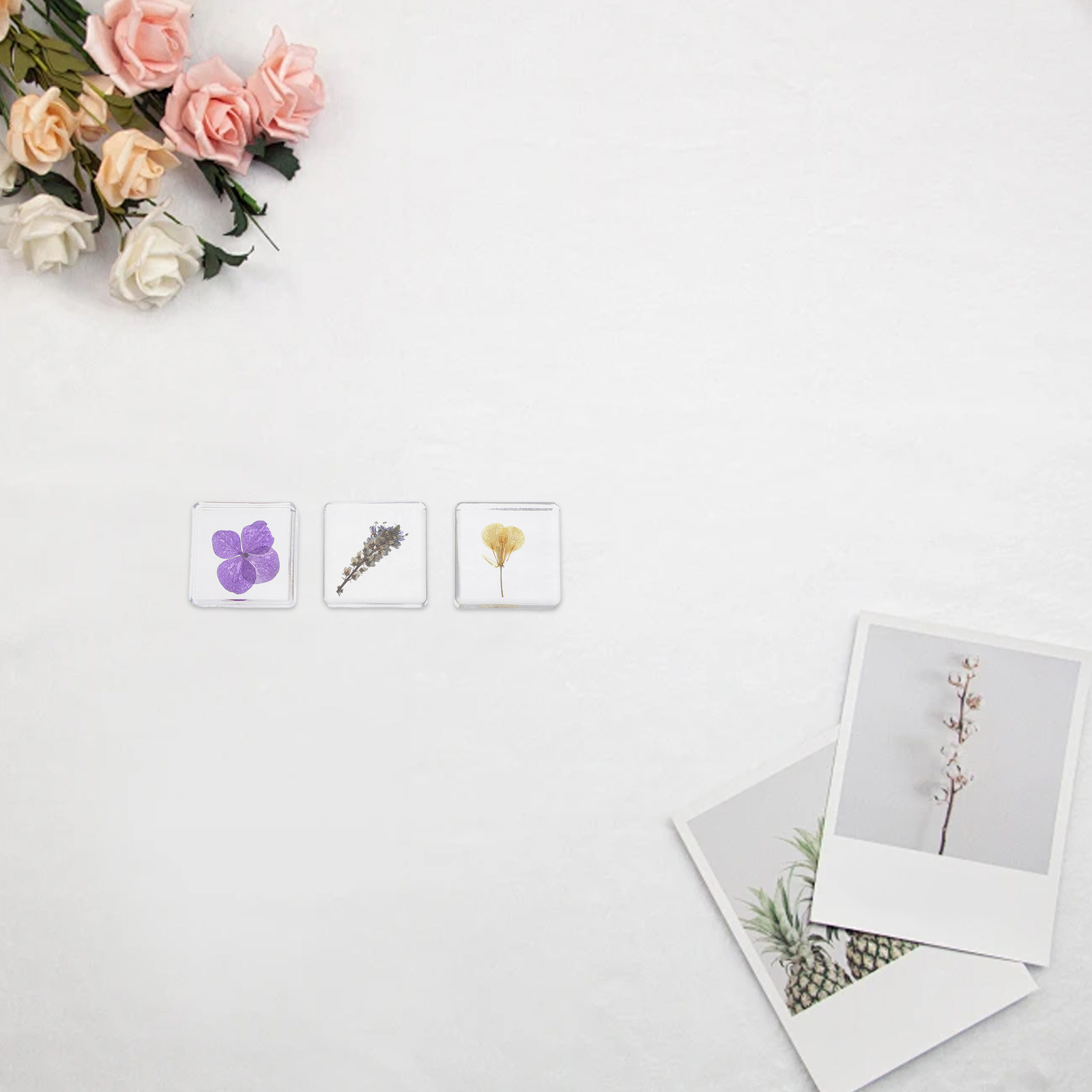 3-delige bloemenhars specimens - Home Decor Resin recensie en prijs