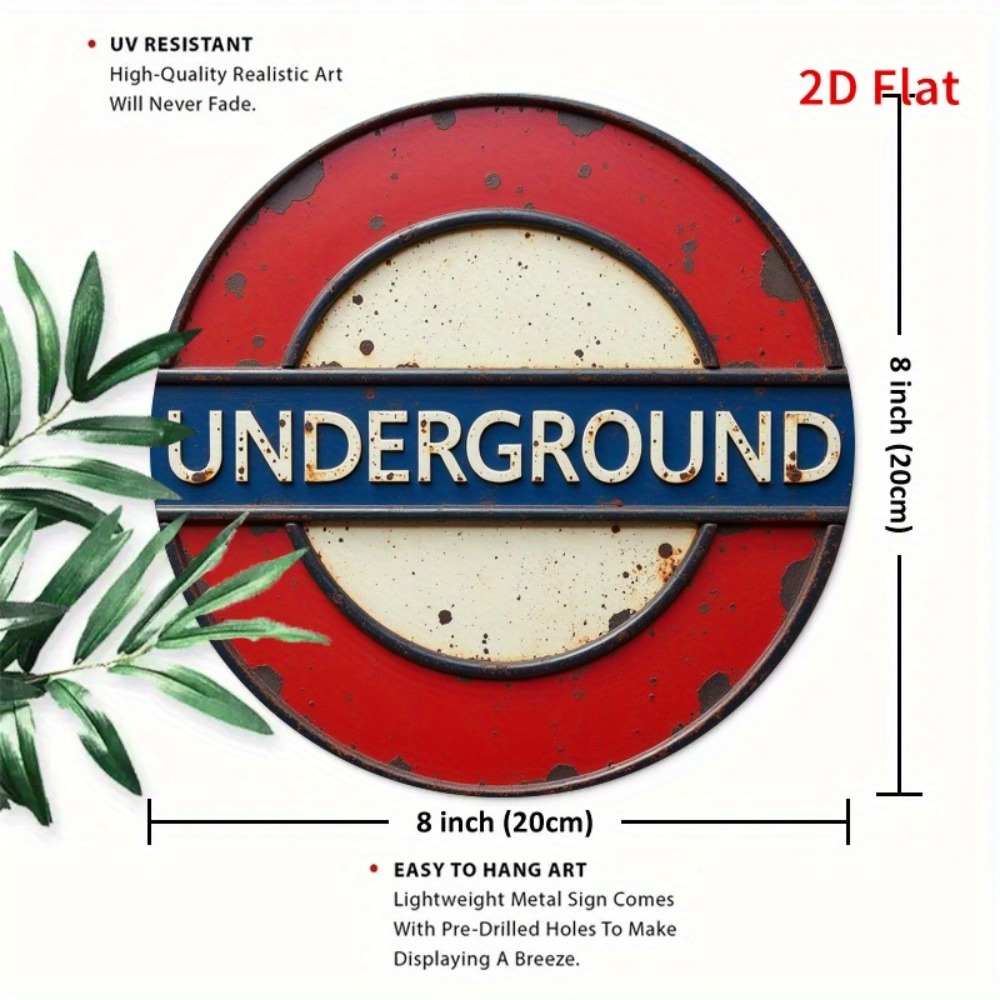 Vintage 2D London Subway Metal - Home Decor London recensie en prijs
