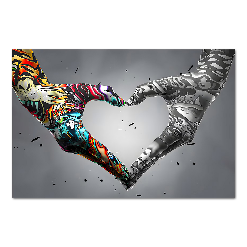 Graffiti Hand Liefde Canvas Sc - Home Decor Niche recensie en prijs