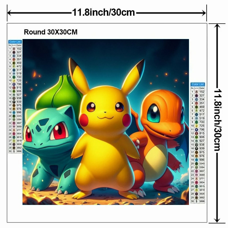 Cartoon Pokémon 5D DIY diamant - Home Decor Handicraft recensie en prijs