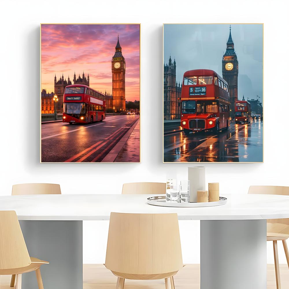 London Red Bus Big Ben Poster  - Home Decor London recensie en prijs
