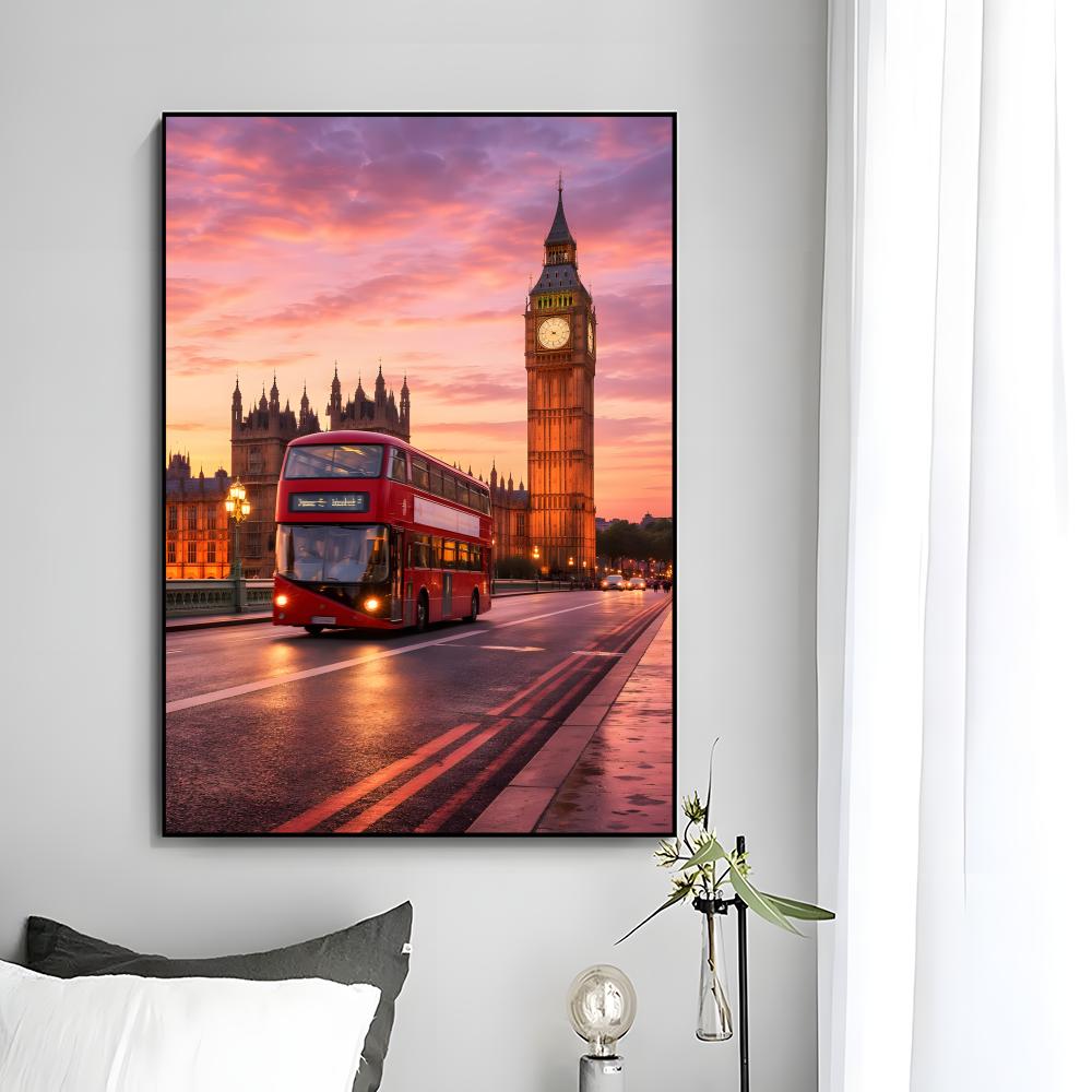 London Red Bus Big Ben Poster  - Home Decor London recensie en prijs