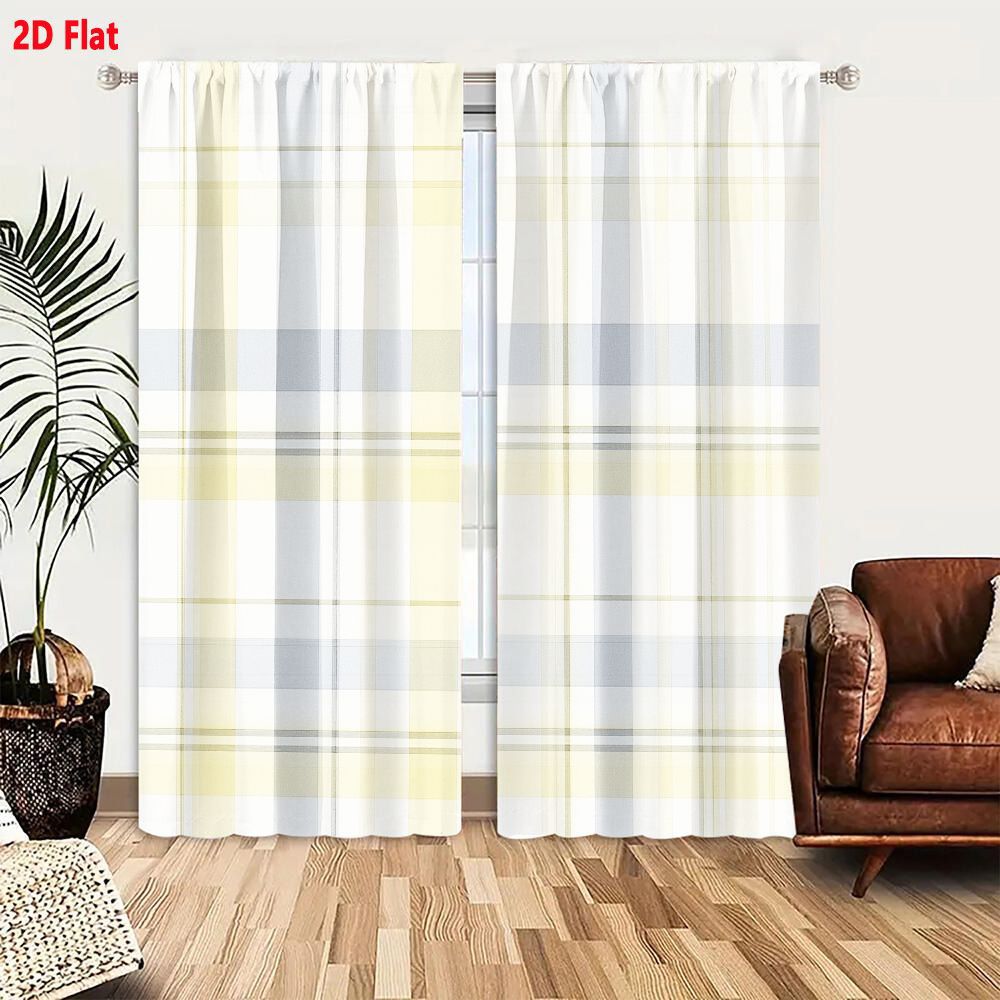 2 Stuks Gordijnen 2D Platte Na - Home Decor Color Palettes recensie en prijs