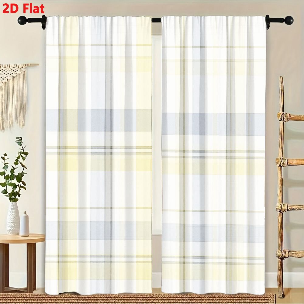 2 Stuks Gordijnen 2D Platte Na - Home Decor Color Palettes recensie en prijs
