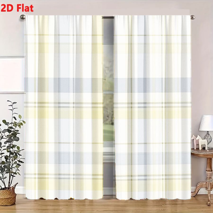 2 Stuks Gordijnen 2D Platte Na - Home Decor Color Palettes recensie en prijs