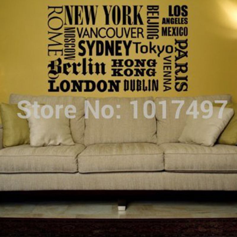 New York London Paris Quote mu - Home Decor London recensie en prijs