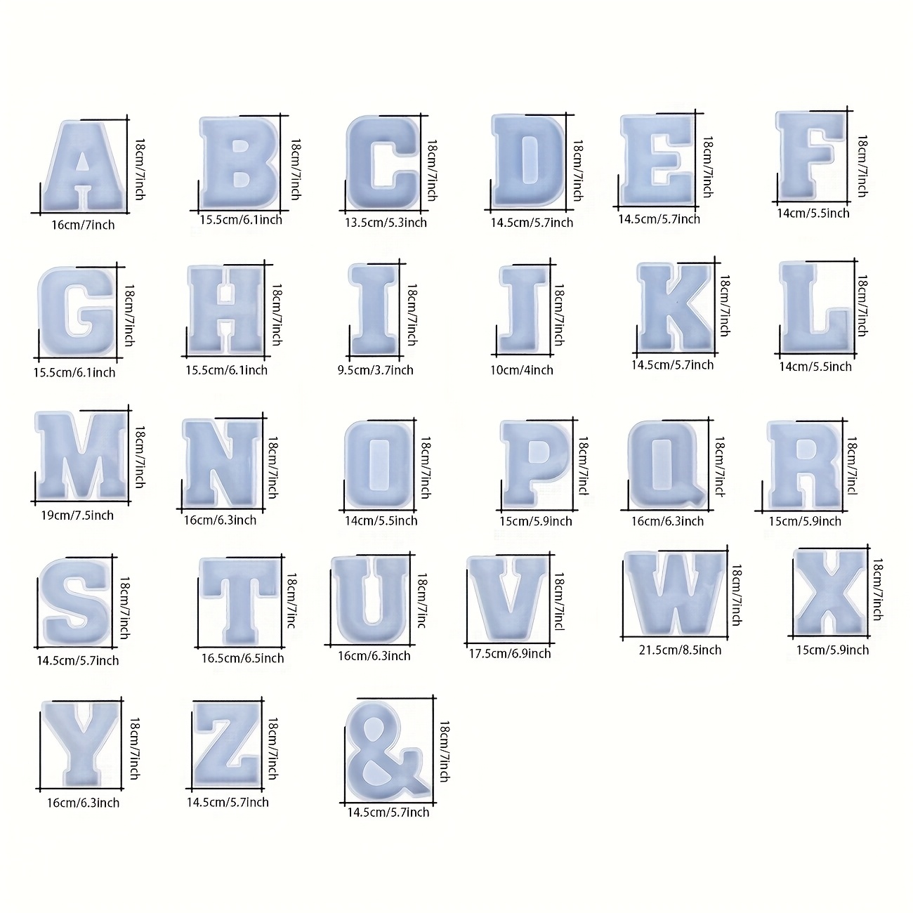 7-inch grote letterharsmal, 3D - Home Decor Handicraft recensie en prijs