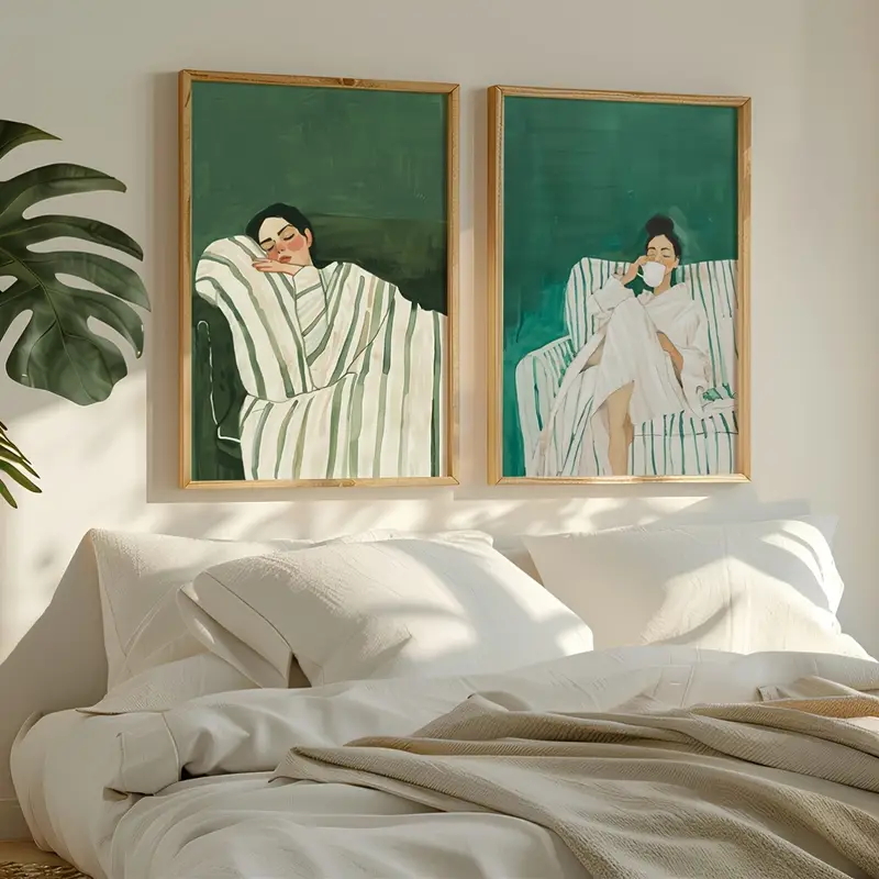 2 stks/set abstracte figuur sm - Home Decor Green recensie en prijs