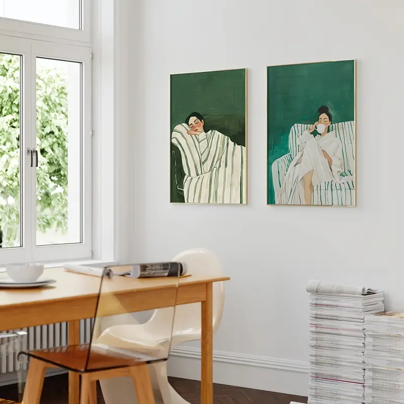 2 stks/set abstracte figuur sm - Home Decor Green recensie en prijs