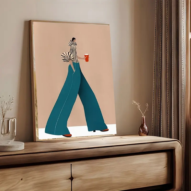 Modieuze blauwe broek vrouw po - Home Decor Niche recensie en prijs