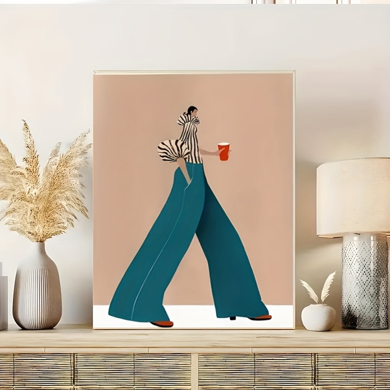 Modieuze blauwe broek vrouw po - Home Decor Niche recensie en prijs