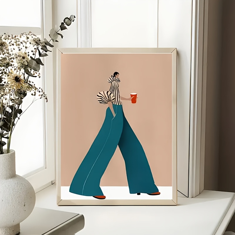 Modieuze blauwe broek vrouw po - Home Decor Niche recensie en prijs