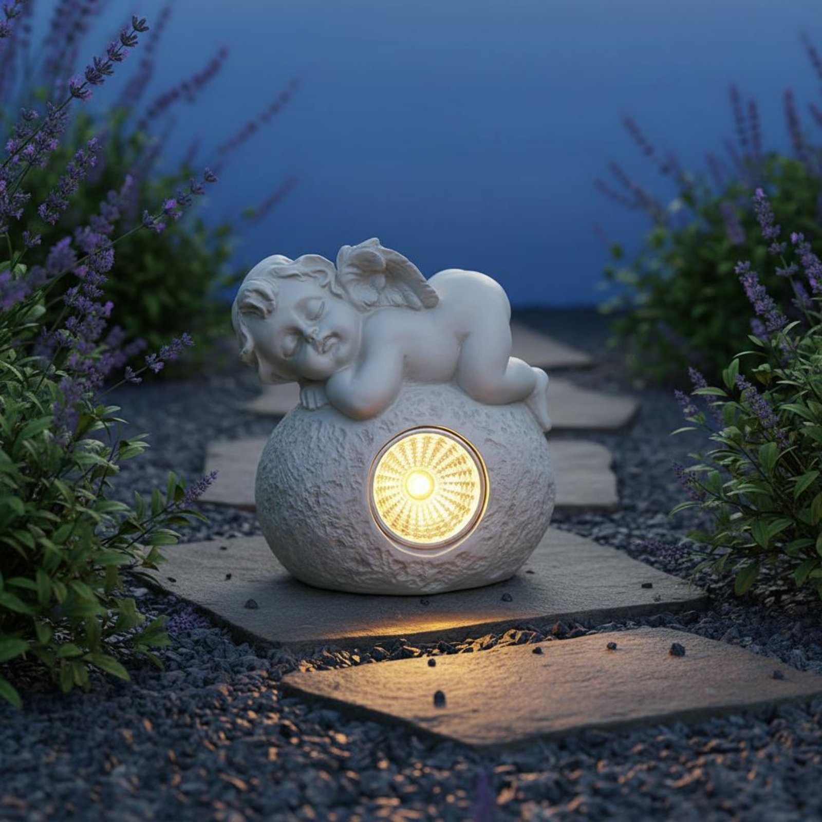 Liggende engel licht van hars  - Home Decor Resin recensie en prijs