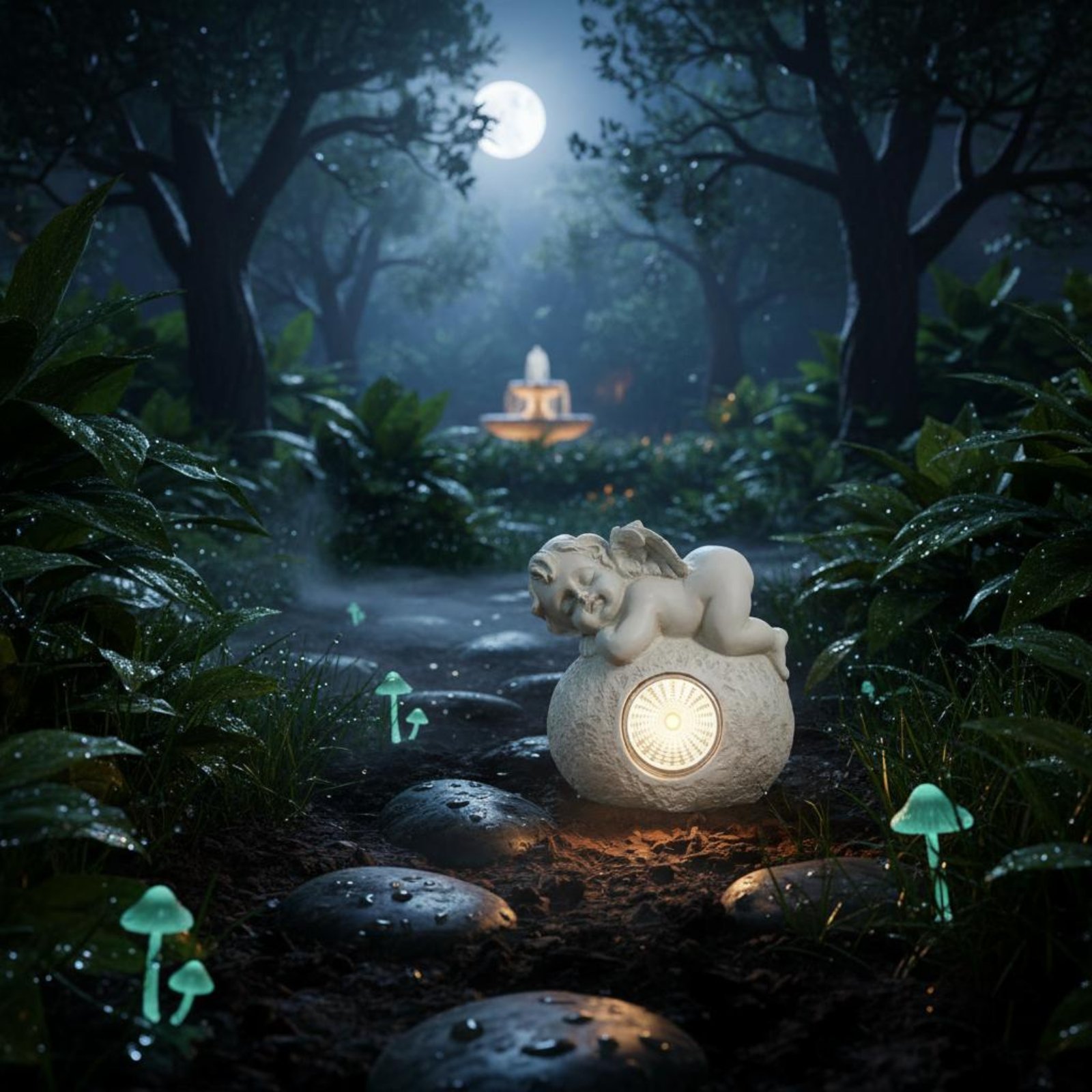 Liggende engel licht van hars  - Home Decor Resin recensie en prijs